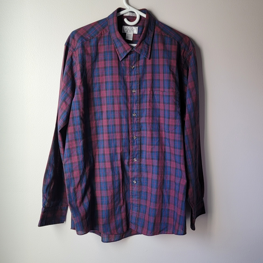 The Men's Store Shirt - Red and Blue, Long sleeve, Size XL